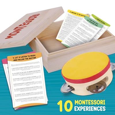 Houten tamboerijn - LISCIANI - Speel en scherp je gehoor