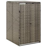 Containerberging enkel 70x80x117 cm poly rattan grijs - thumbnail