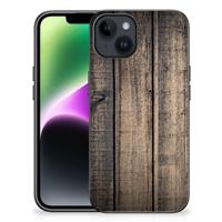 iPhone 15 Houten Print Telefoonhoesje Steigerhout - thumbnail