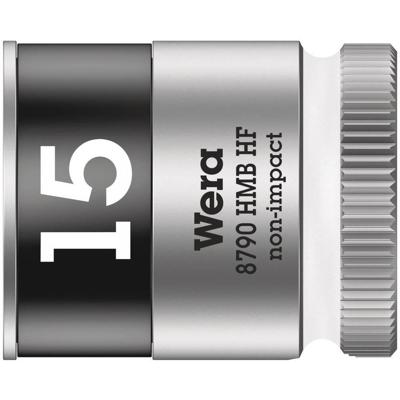Wera 8790 HMB HF Zyklop Hand- en Machinedop, met 3/8"-aandrijving met vasthoudfunctie, 15.0 x 29.0 mm - 1 stuk(s) - 05003749001