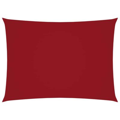 Zonnescherm rechthoekig 3,5x5 m oxford stof rood