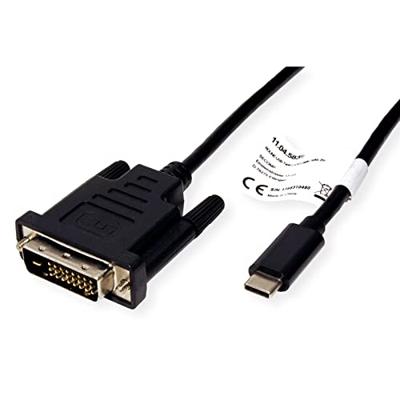 ROLINE USB type C - DVI adapterkabel, M/M, 1 m - thumbnail