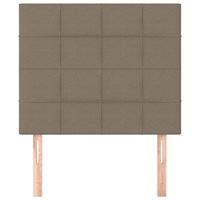 Hoofdborden 2 st 90x5x78/88 cm stof taupe - thumbnail