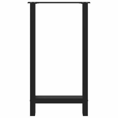 Bartafelpoten 2 st 50x(90-91) cm staal zwart