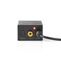 Digitale Audioconverter | 1-weg | Input: 1x Digital RCA / 1x TosLink | Output: 1x (2x RCA) / 1x 3,5 mm | Automatisch | Geïntegreerde versterker | Zwart - thumbnail