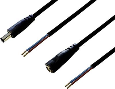 BKL Electronic Laagspannings-aansluitkabel Laagspanningsbus, Laagspanningsstekker - Open kabeleinde 5.50 mm 2.10 mm 2.10 mm 2.50 m 1 set(s)