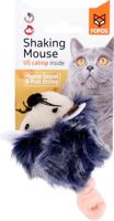 FOFOS SHAKING MUIS MET GELUID GRIJS 12X6X6 CM - thumbnail