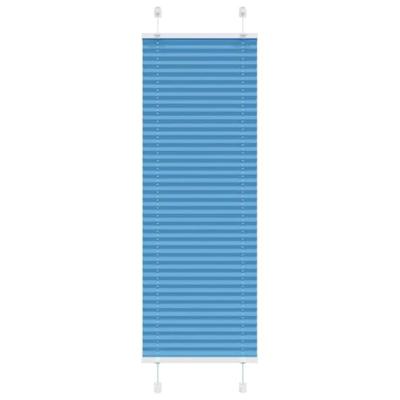 VidaXL Plissé rolgordijn 50x150 cm stofbreedte 49,4 cm polyester blauw VidaXL Plissé rolgordijn 50x150 cm stofbreedte 49,4 cm polyester blauw