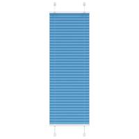 VidaXL Plissé rolgordijn 50x150 cm stofbreedte 49,4 cm polyester blauw - thumbnail