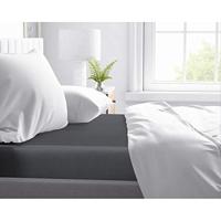 Primaviera Deluxe Satijnen Hoeslaken Antraciet 180 x 200 cm - thumbnail