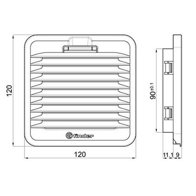 Finder 7F.02.0.000.1000 Uittredingsfilter (b x h) 120 mm x 120 mm Geschikt voor serie (schakelkast): Finder (grootte 1) 1 stuk(s) Finder 7F.02.0.000.1000 Uittredingsfilter (b x h) 120 mm x 120 mm Geschikt voor serie (schakelkast): Finder (grootte 1) 1 stuk(s)
