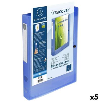 Map Exacompta Blauw A4 (5 Stuks)