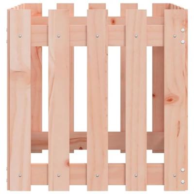 VidaXL Plantenbak met hekontwerp 50x50x50 cm massief douglashout