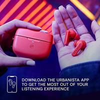 Urbanista Atlanta Hybrid Active Noise Cancelling Wireless Earbuds, Deep Bass Spatwaterbestendige Koptelefoon, Bluetooth Multipoint Oordopjes, Transparantie Modus, Draadloze Oplaadcase, Staal Blauw - thumbnail