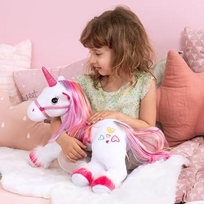 Pluchen eenhoorn knuffel met licht en geluid