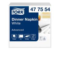 Dinerservet tork advanced achtstevouw 150 vel wit | 12 stuks - thumbnail