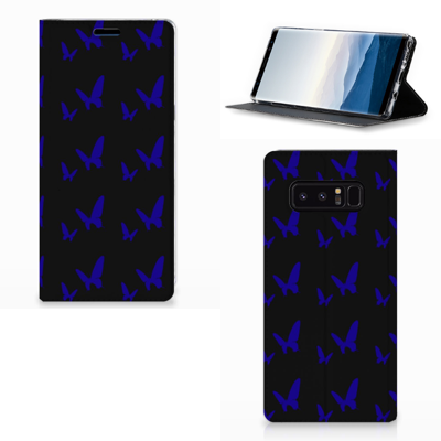 Samsung Galaxy Note 8 Hoesje met Magneet Vlinder Patroon
