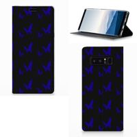 Samsung Galaxy Note 8 Hoesje met Magneet Vlinder Patroon - thumbnail