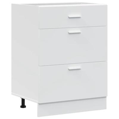 Keuken onderkast Lyon bewerkt hout wit Keuken onderkast Lyon bewerkt hout wit