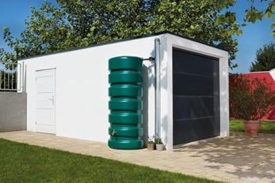 Garantia design regenton classic 650 liter groen - thumbnail