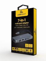 Cablexpert USB-C 7-in-1 multi adapter USB-C dock 7-voudig - 9530507 - thumbnail