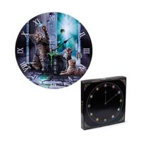 Lisa Parker Hubble Bubble Kat & Kitten Bedrukte Klok - thumbnail