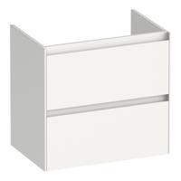 Brauer Inspire - Onderkast Ondiep - 60 cm - met 2 Softclose Lades Greeploos en 1 Sifon Uitsparing - Hoogglans Wit - thumbnail