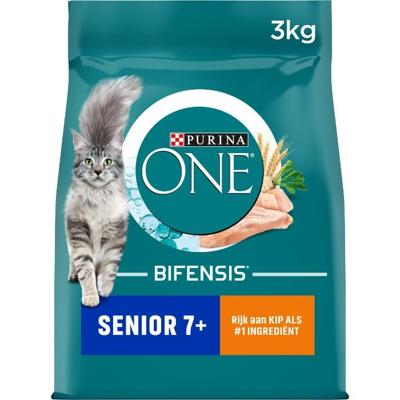 Purina One Senior Cat Kip en Volkoren Granen 3kg