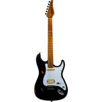 JET Guitars JS-800 Black Relic elektrische gitaar - thumbnail
