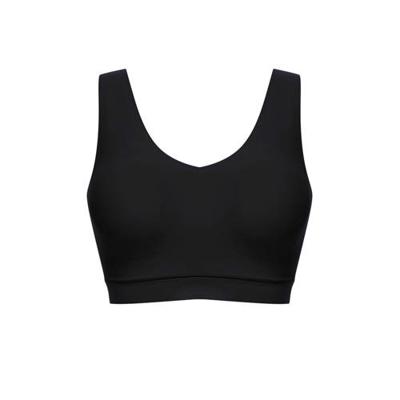 Bralette top met vulling - Soft Stretch - Padded top - Bralette / BH Top naadloos dames - Rood - zwart - Huidskleur - M - M - M - M - M - M - M