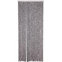 Kattenstaart gordijn antraciet-wit 90x200cm - thumbnail