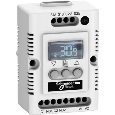 Schneider Electric Schakelkastthermostaat NSYCCOTH230VID 240 V/AC (l x b x h) 44 x 56 x 85 mm 1 stuk(s) Schneider Electric Schakelkastthermostaat NSYCCOTH230VID 240 V/AC (l x b x h) 44 x 56 x 85 mm 1 stuk(s)