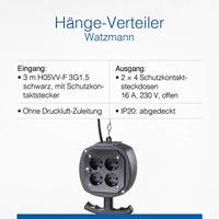 AS Schwabe 60971 8-voudig Stopcontactsplitter Zwart - thumbnail