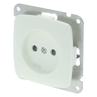 Q-Link Contactdoos | 1-voudig | Met Aanraakbeveiliging | Polarwit - 01.064.25