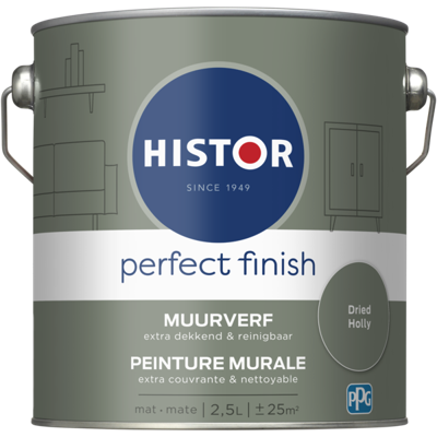 Histor Perfect Finish Muurverf Mat - Dried Holly - 2,5 liter