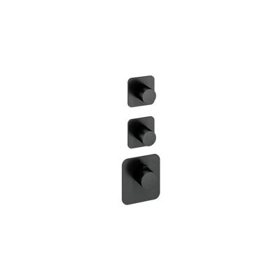 Thermostaat Hotbath Gal High Flow met 2 Stopkranen Geborsteld Gunmetal PVD