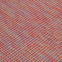 VidaXL Buitenkleed platgeweven 80x250 cm rood - thumbnail