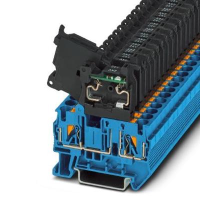 Phoenix Contact 3211904 Zekeringsdoorvoerklem 6.2 mm Push-Lock-veeraansluiting Grijs 50 stuk(s)