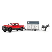 Bruder Dodge Ram 2500 Power Wagon met paardentrailer - thumbnail