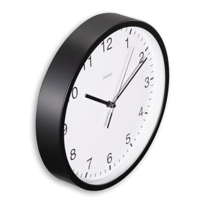Hama Wandklok Elba Tikt Niet 25 cm Zwart/Wit