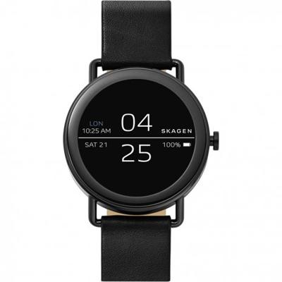 Horlogeband Smartwatch Skagen SKT5001 Leder Zwart 20mm Horlogeband Smartwatch Skagen SKT5001 Leder Zwart 20mm