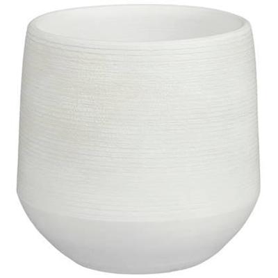 Mica Decorations bloempot Evora 19x18cm off white