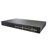 Cisco SF250-24 gemanaged L2/L3 Fast Ethernet (10/100) zwart 1U - netwerkswitches (beheerde L2/L3, Fast Ethernet (10/100), montageraak, 1U) - thumbnail