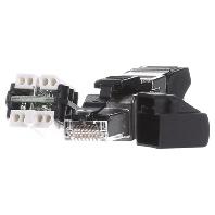 Rutenbeck US-Cat.6A iso B 13900320 RJ45, stekker Aantal polen (sensoren) 8P8C Zwart 1 stuk(s)