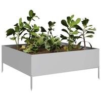 Plantenbak verhoogd 100x100x25 cm gegalvaniseerd staal - thumbnail