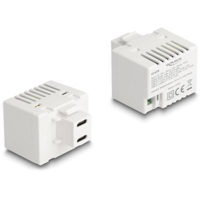 USB C naar 2-pins aansluitblok keystone