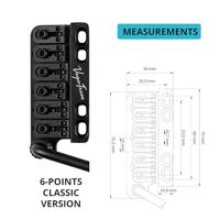 VegaTrem VT1 UltraTrem Standard Black brug voor elektrische gitaar - thumbnail