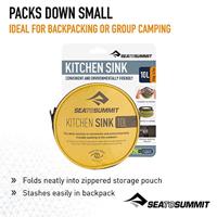 Sea to summit Kitchen Sink Afwasbak 10L Reinigen Geel 10L - thumbnail