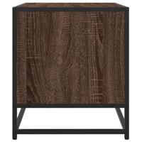 Tv-meubel 91x40x46 cm bewerkt hout metaal bruin eikenkleur - thumbnail