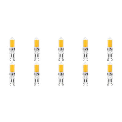 LED Lamp 10 Pack - Velvalux - G9 Fitting - Dimbaar - 3W - Warm Wit 3000K | Vervangt 32W